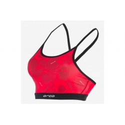 B6 W 226 END SWIM TOP BLK RED L/14