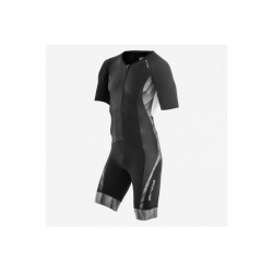 226 SHORT SLEEVE RACE SUIT BLK WHI XXL